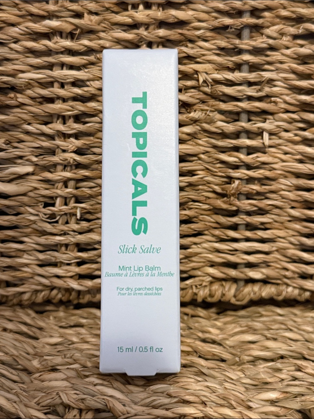 Topicals Slick Salve Glossy MINT Lip Balm for Soothing + Hydration, 15 ml NWT